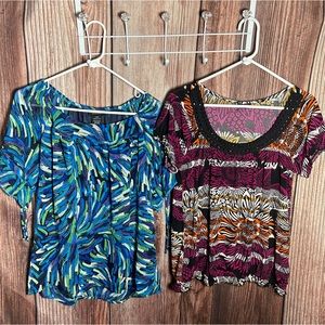 (001) Women’s: Large Allison Morgan & East 5th Tops- X5